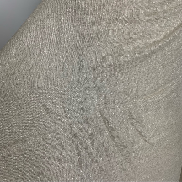 2 H&M knit gold shimmery long pashmina scarf - Picture 8 of 16